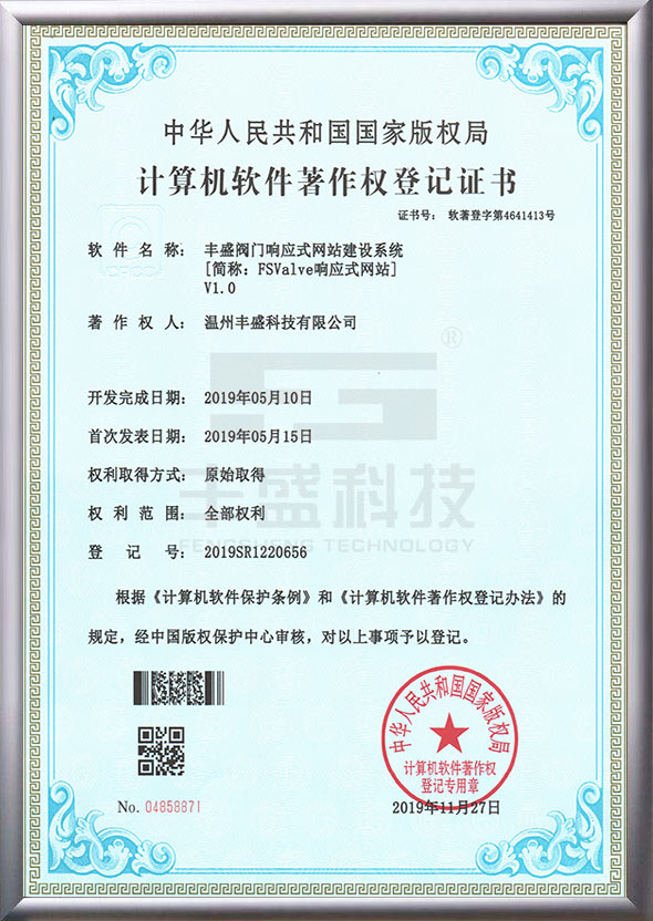 FSValve網(wǎng)站建設(shè)著作權(quán)